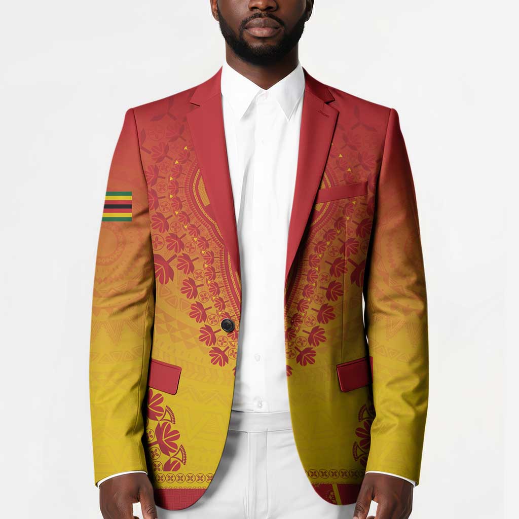 Personalized Zimbabwe African Dashiki Blazer