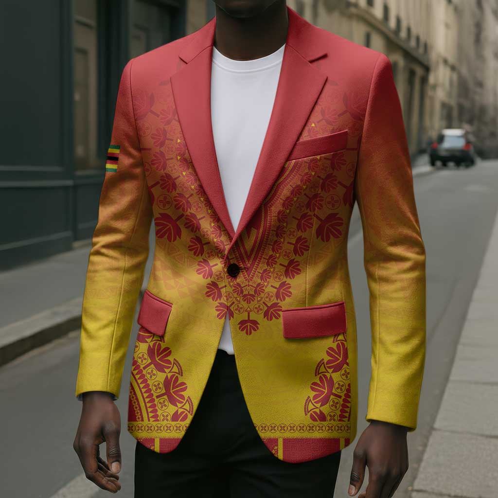 Personalized Zimbabwe African Dashiki Blazer