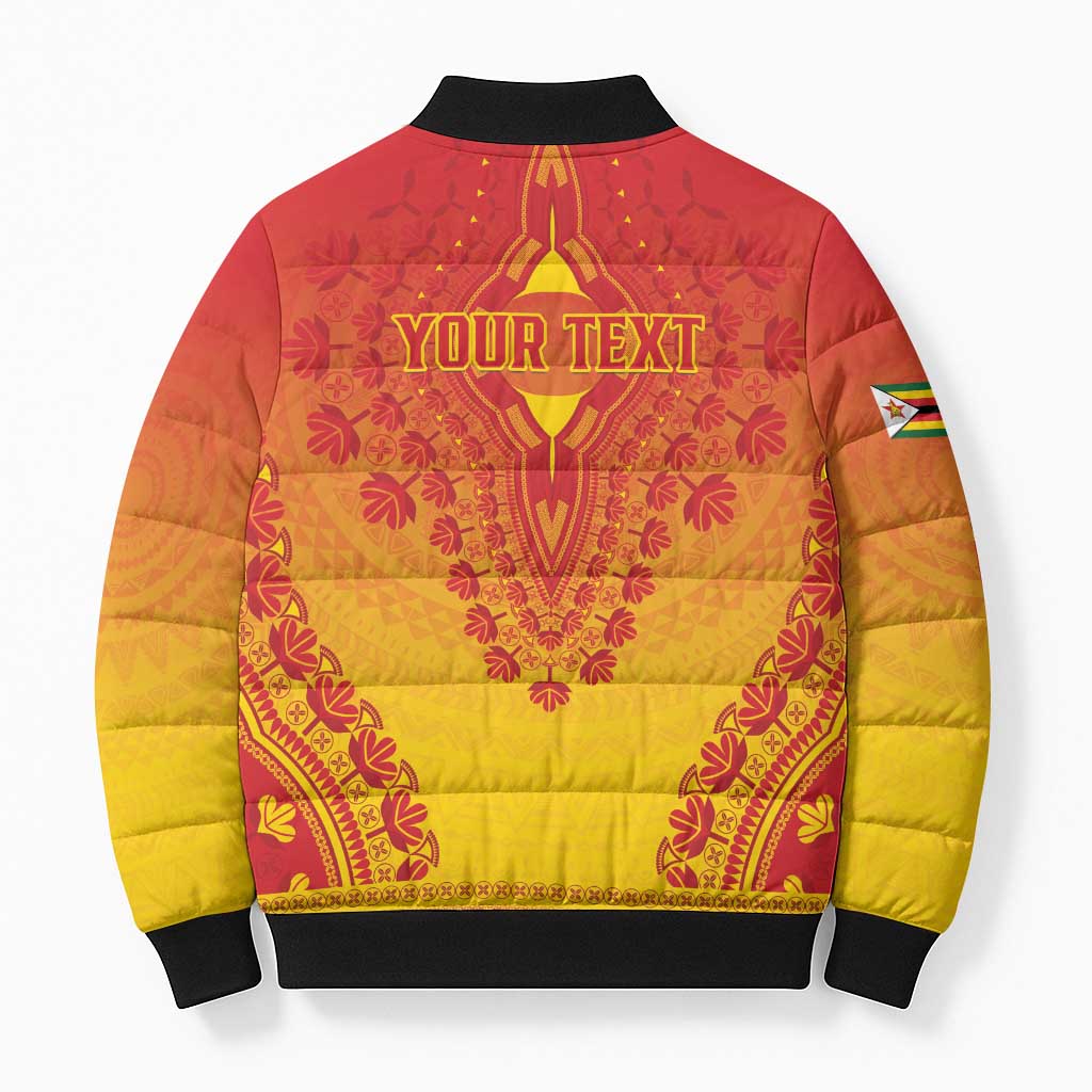 Personalized Zimbabwe African Dashiki Bomber Puffer Jacket
