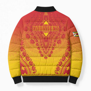 Personalized Zimbabwe African Dashiki Bomber Puffer Jacket