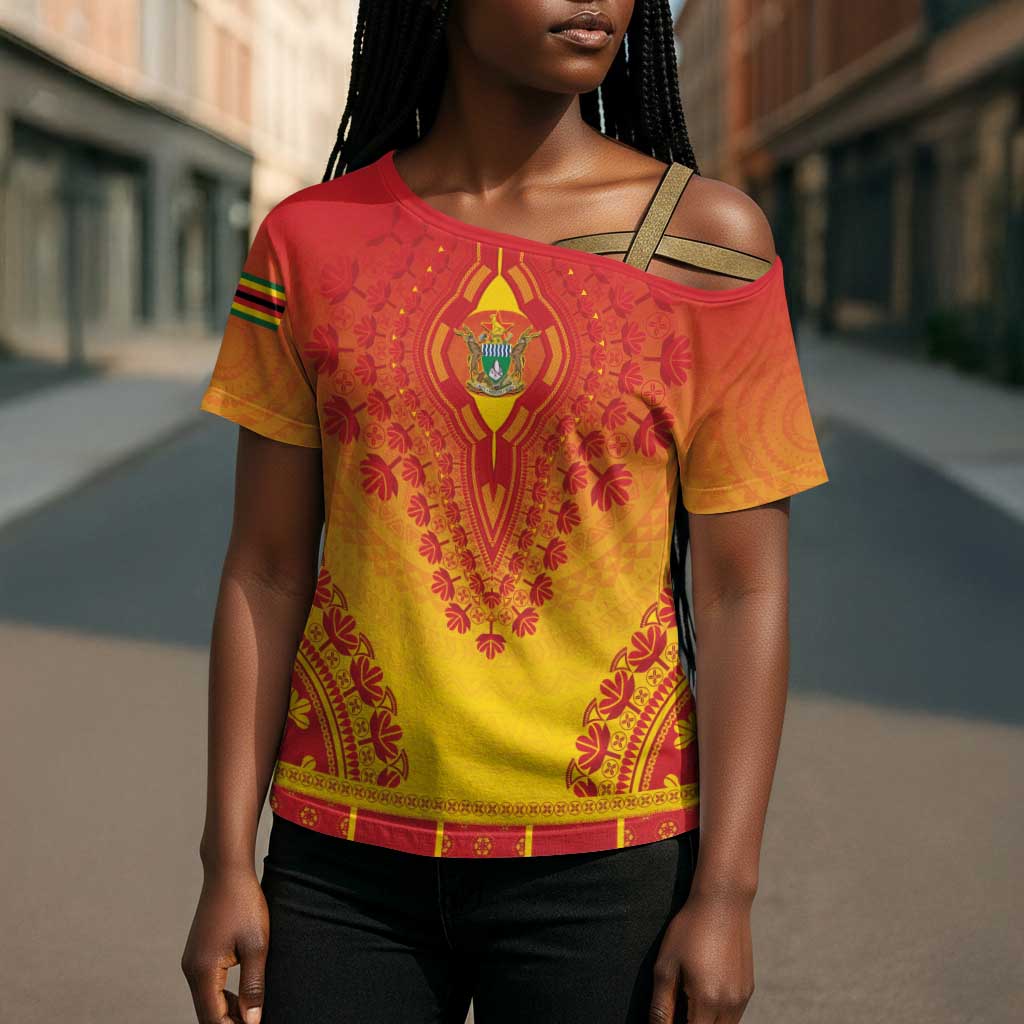 Personalized Zimbabwe African Dashiki Cross Shoulder Shirt