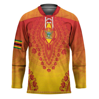 Personalized Zimbabwe African Dashiki Hockey Jersey