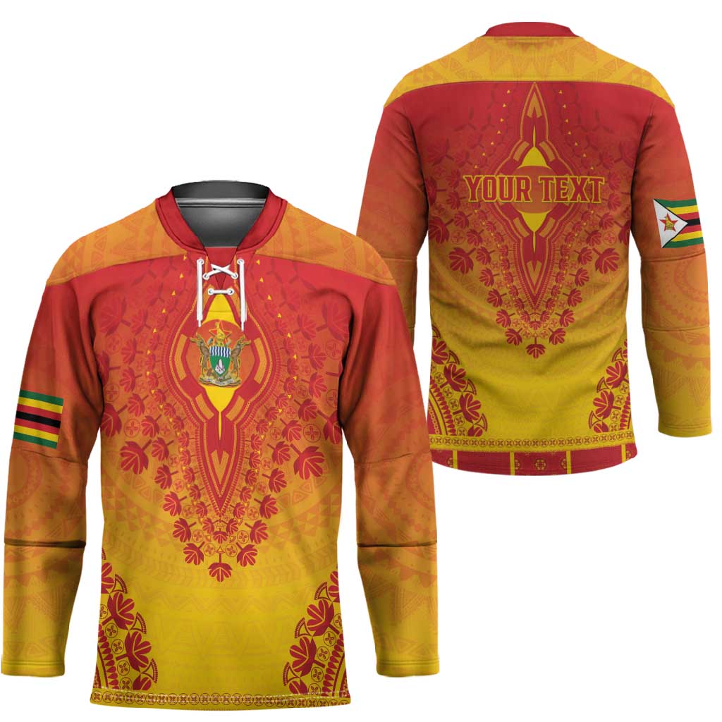 Personalized Zimbabwe African Dashiki Hockey Jersey