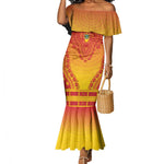 Personalized Afro Zimbabwe Mermaid Dress African Dashiki Style - African Pride