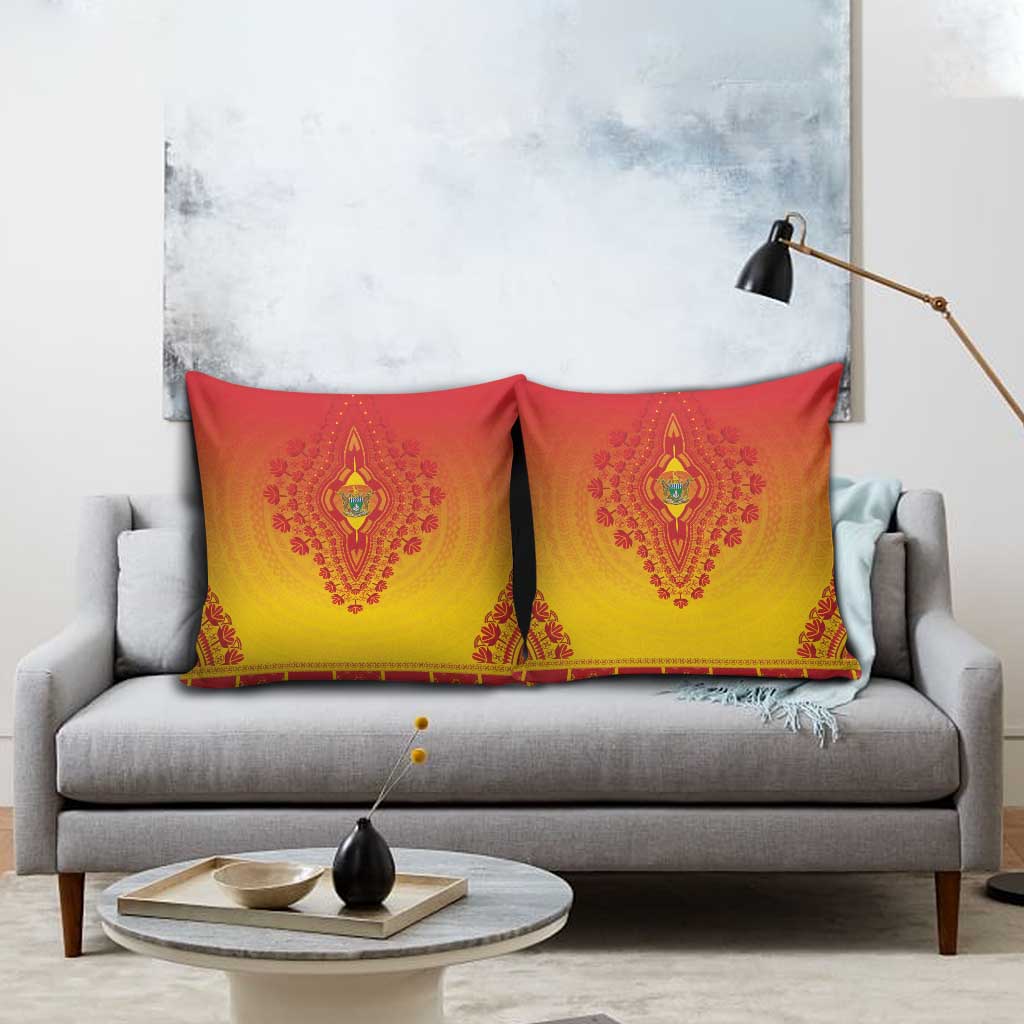 Zimbabwe African Dashiki Pillow Cover