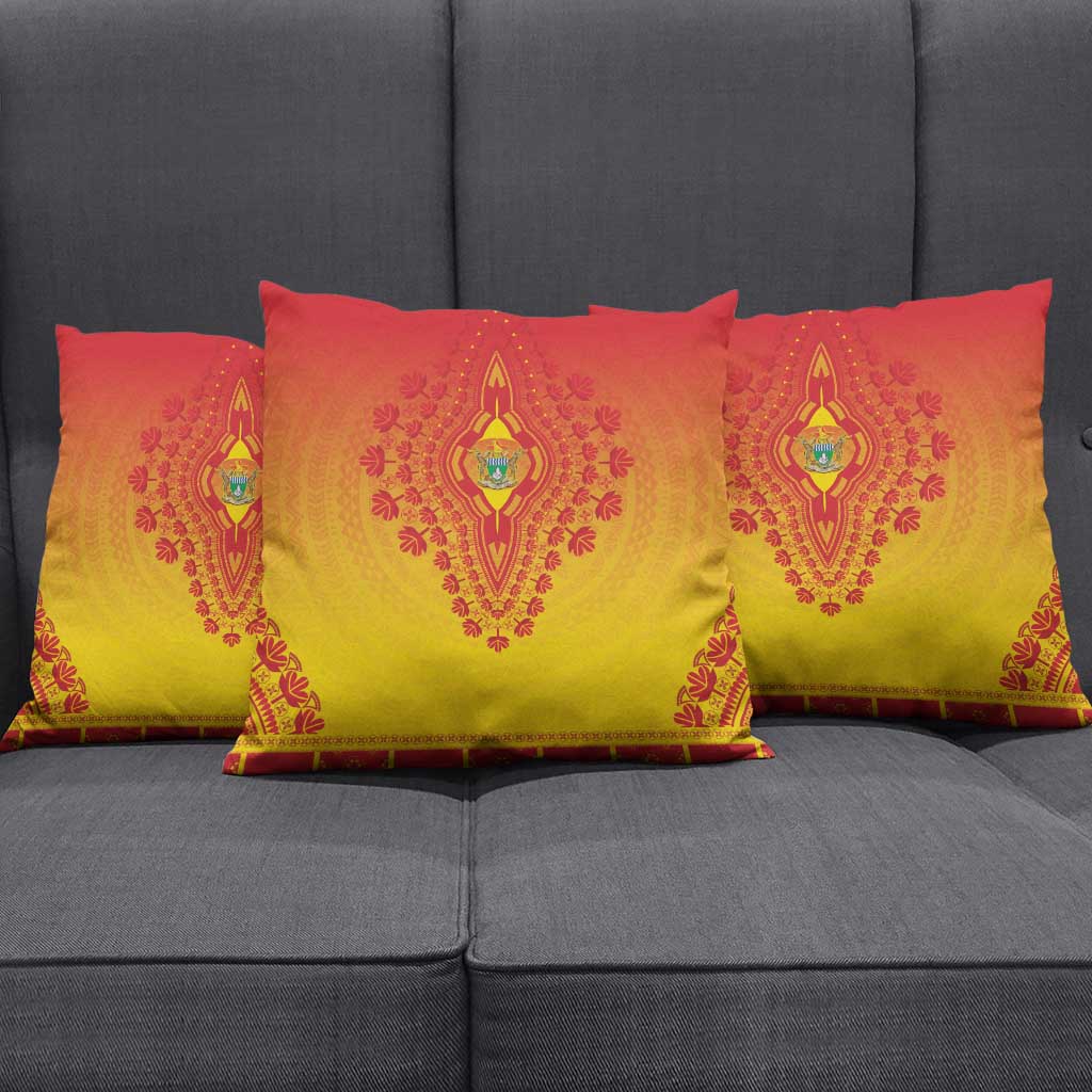 Zimbabwe African Dashiki Pillow Cover