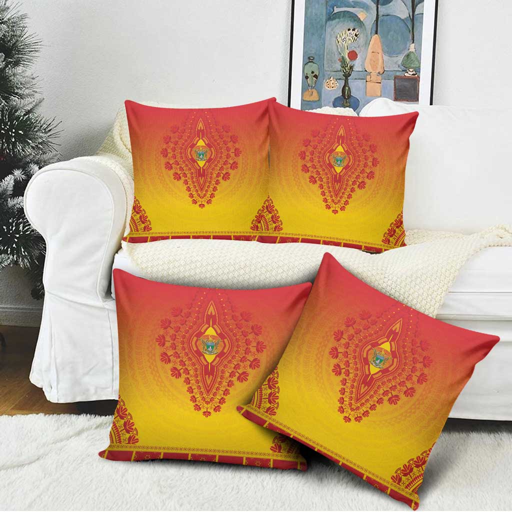 Zimbabwe African Dashiki Pillow Cover