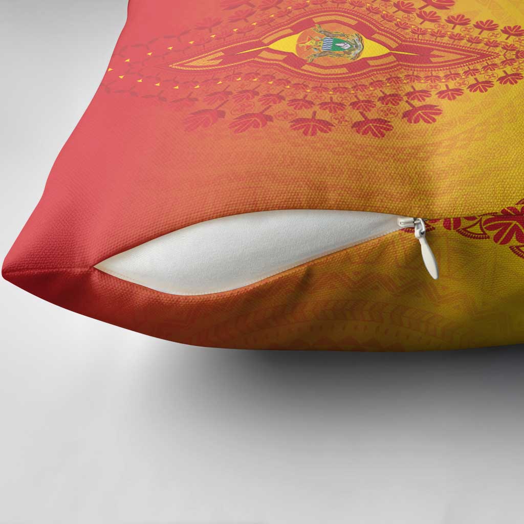 Zimbabwe African Dashiki Pillow Cover