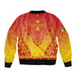 Personalized Afro Zimbabwe Sleeve Zip Bomber Jacket African Dashiki Style - African Pride