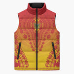 Personalized Zimbabwe African Dashiki Sleeveless Puffer Jacket