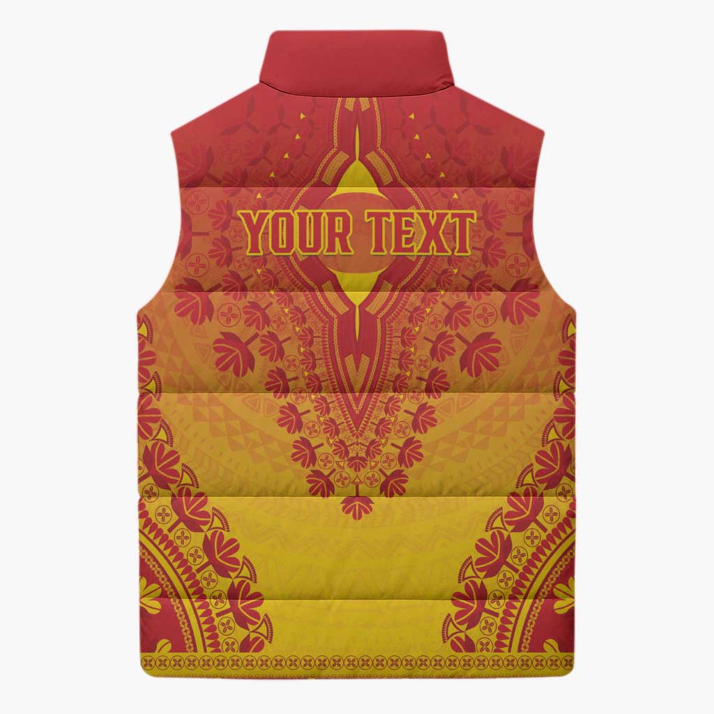 Personalized Zimbabwe African Dashiki Sleeveless Puffer Jacket