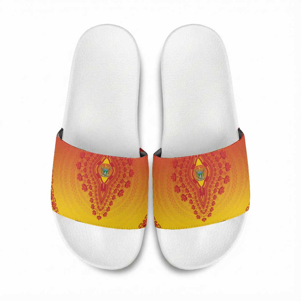 Zimbabwe African Dashiki Slide Sandals