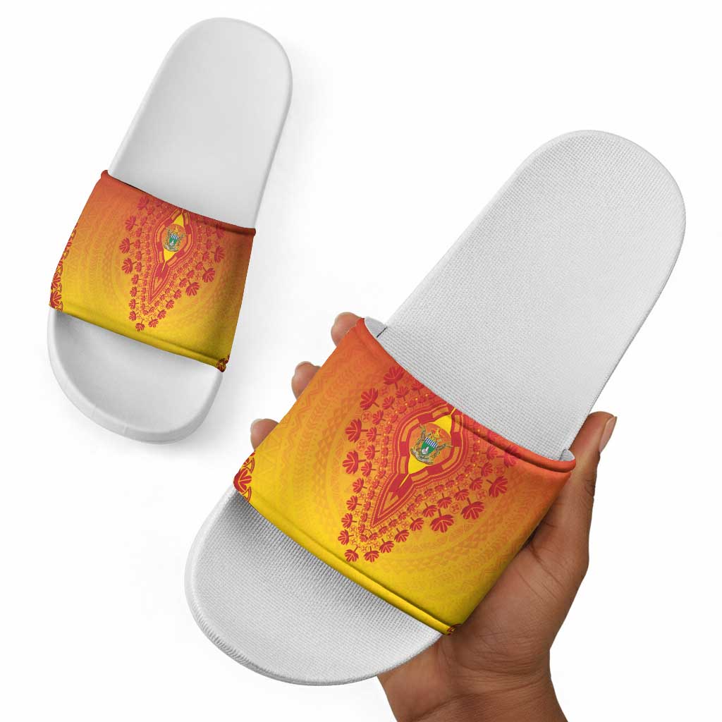 Zimbabwe African Dashiki Slide Sandals