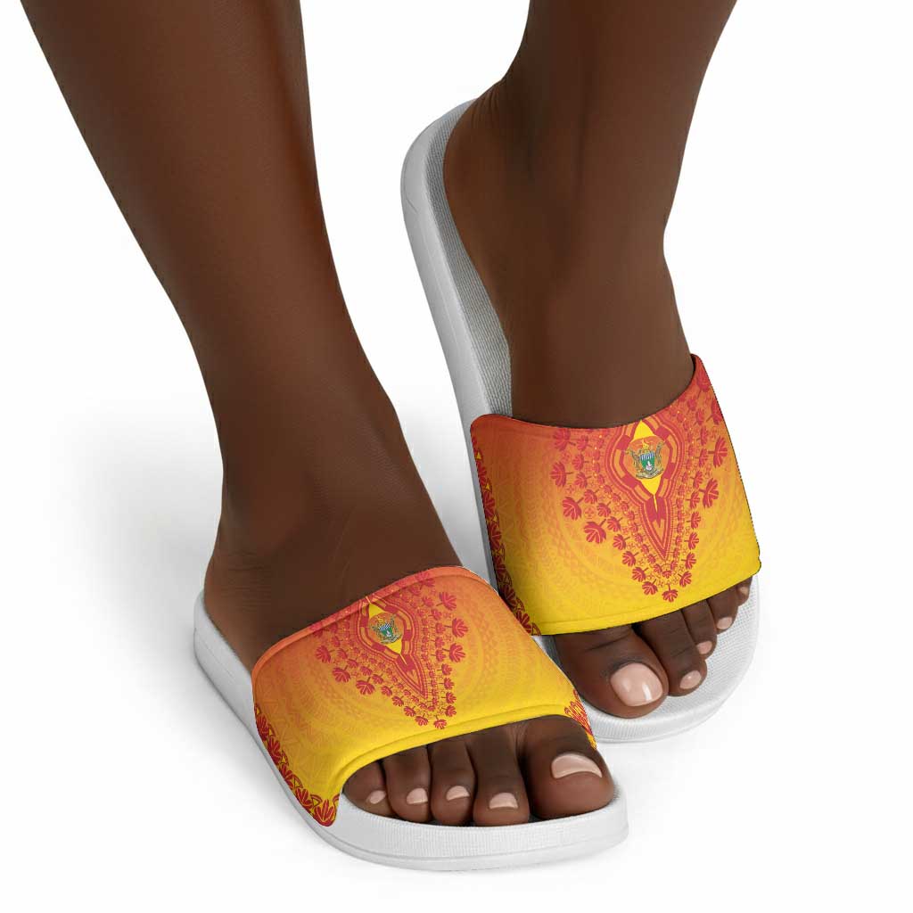 Zimbabwe African Dashiki Slide Sandals