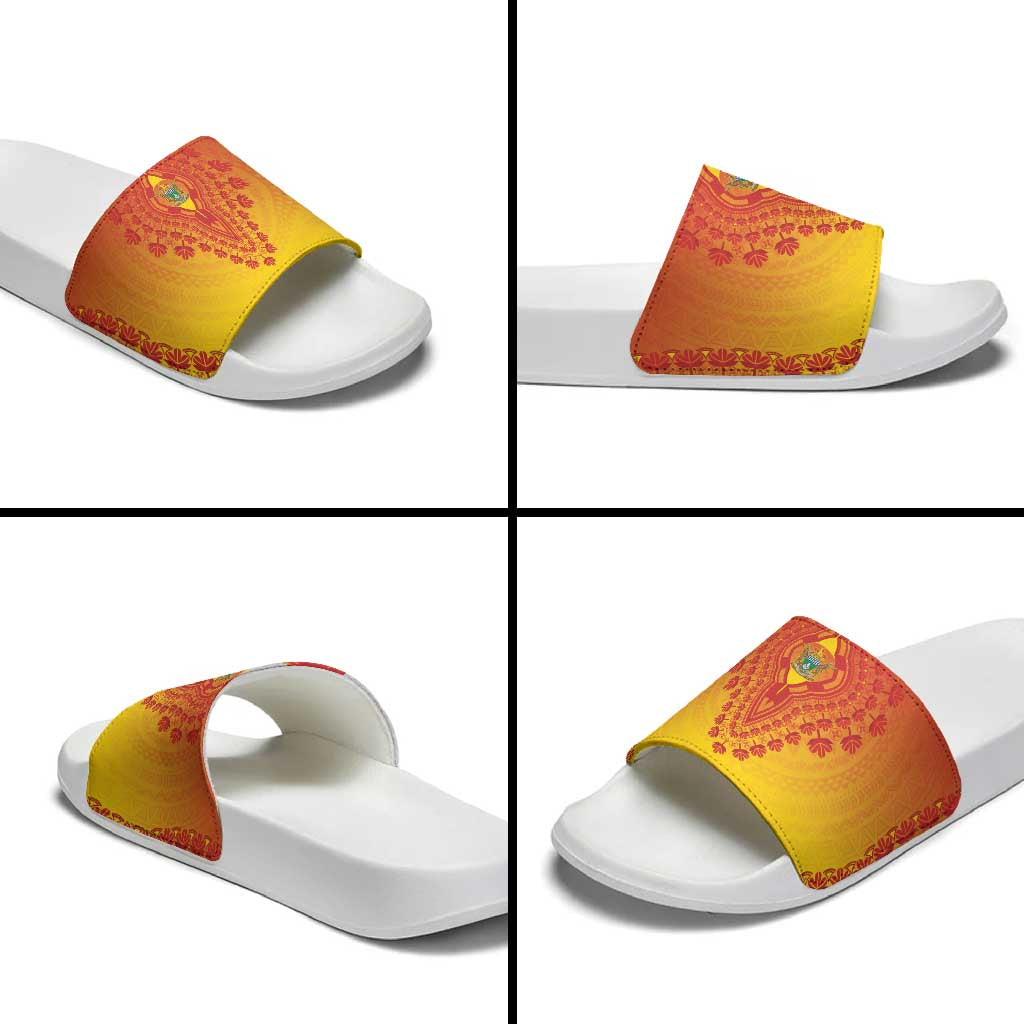 Zimbabwe African Dashiki Slide Sandals