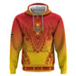 Personalized Afro Zimbabwe Zip Hoodie African Dashiki Style - African Pride