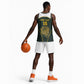 South Africa Rugby Personalised Basketball Jersey Springboks Mascot With King Protea - African Pattern LT15