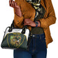 South Africa Rugby Personalised Shoulder Handbag Springboks Mascot With King Protea -  African Pattern
