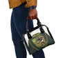 South Africa Rugby Personalised Shoulder Handbag Springboks Mascot With King Protea -  African Pattern