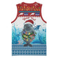 Personalised Cape Verde Christmas Basketball Jersey Manatee Feliz Natal LT15