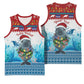 Personalised Cape Verde Christmas Basketball Jersey Manatee Feliz Natal LT15