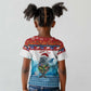 Personalised Cape Verde Christmas Kid T shirt Manatee Feliz Natal