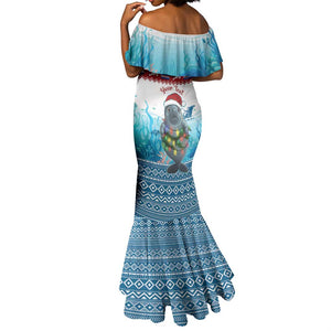 Personalised Cape Verde Christmas Mermaid Dress Manatee Feliz Natal