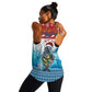 Personalised Cape Verde Christmas Women Racerback Tank Manatee Feliz Natal