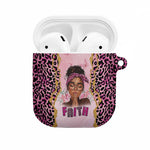 Black Her Story AirPods Case Faith Pink Leopard - African Pride