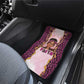 Black Her Story Car Mats Faith Pink Leopard - African Pride