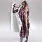 Black Her Story Hooded Blanket Faith Pink Leopard - African Pride