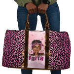Black Her Story Travel Bag Faith Pink Leopard - African Pride