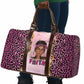 Black Her Story Travel Bag Faith Pink Leopard - African Pride