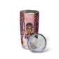 Black Her Story Tumbler Cup Faith Pink Leopard - African Pride