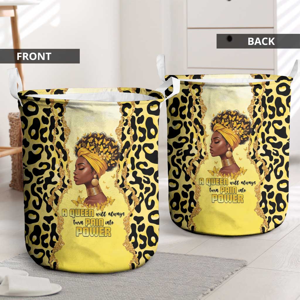 Black Her Story Laundry Basket A Queen Turns Pain Into Power - African Pride