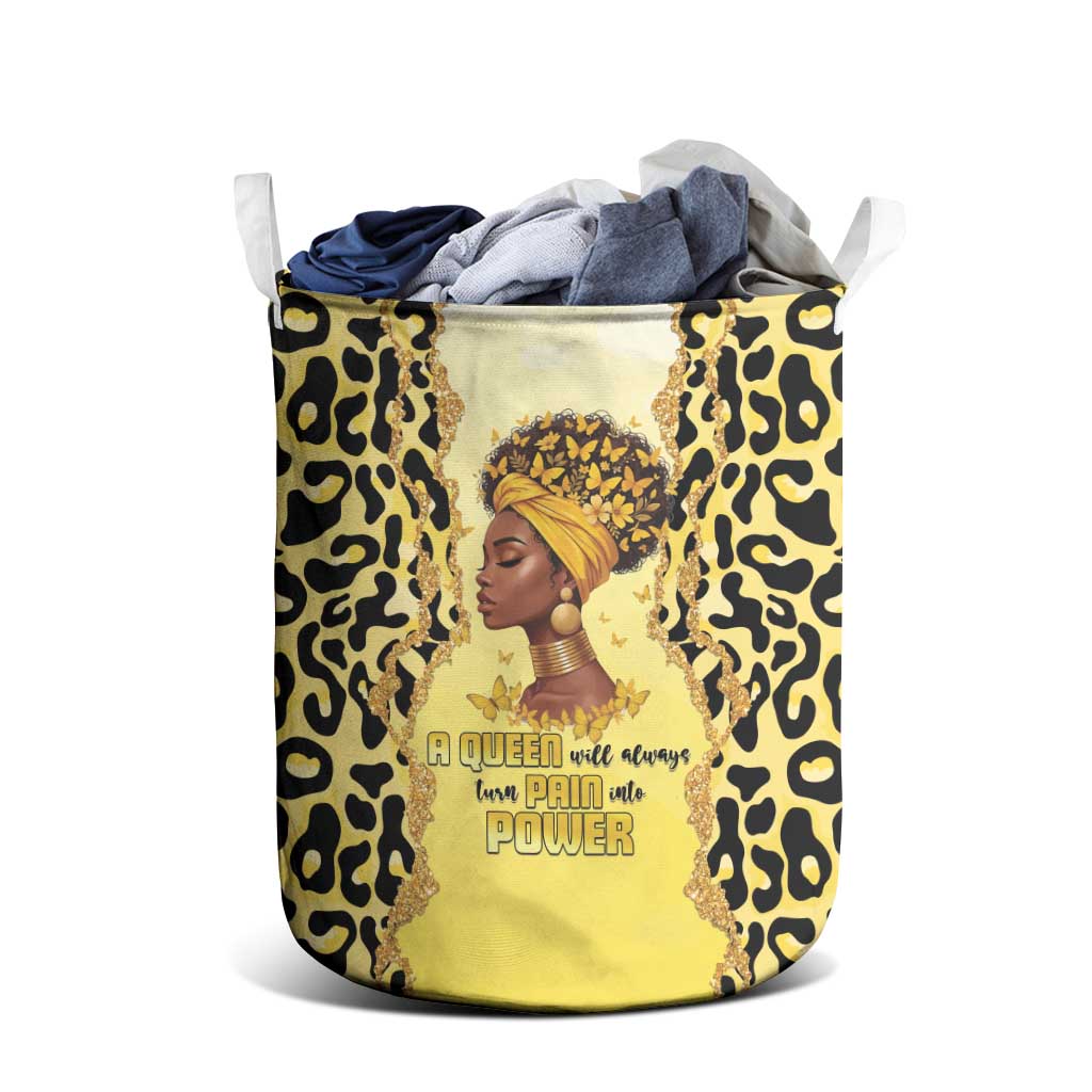 Black Her Story Laundry Basket A Queen Turns Pain Into Power - African Pride