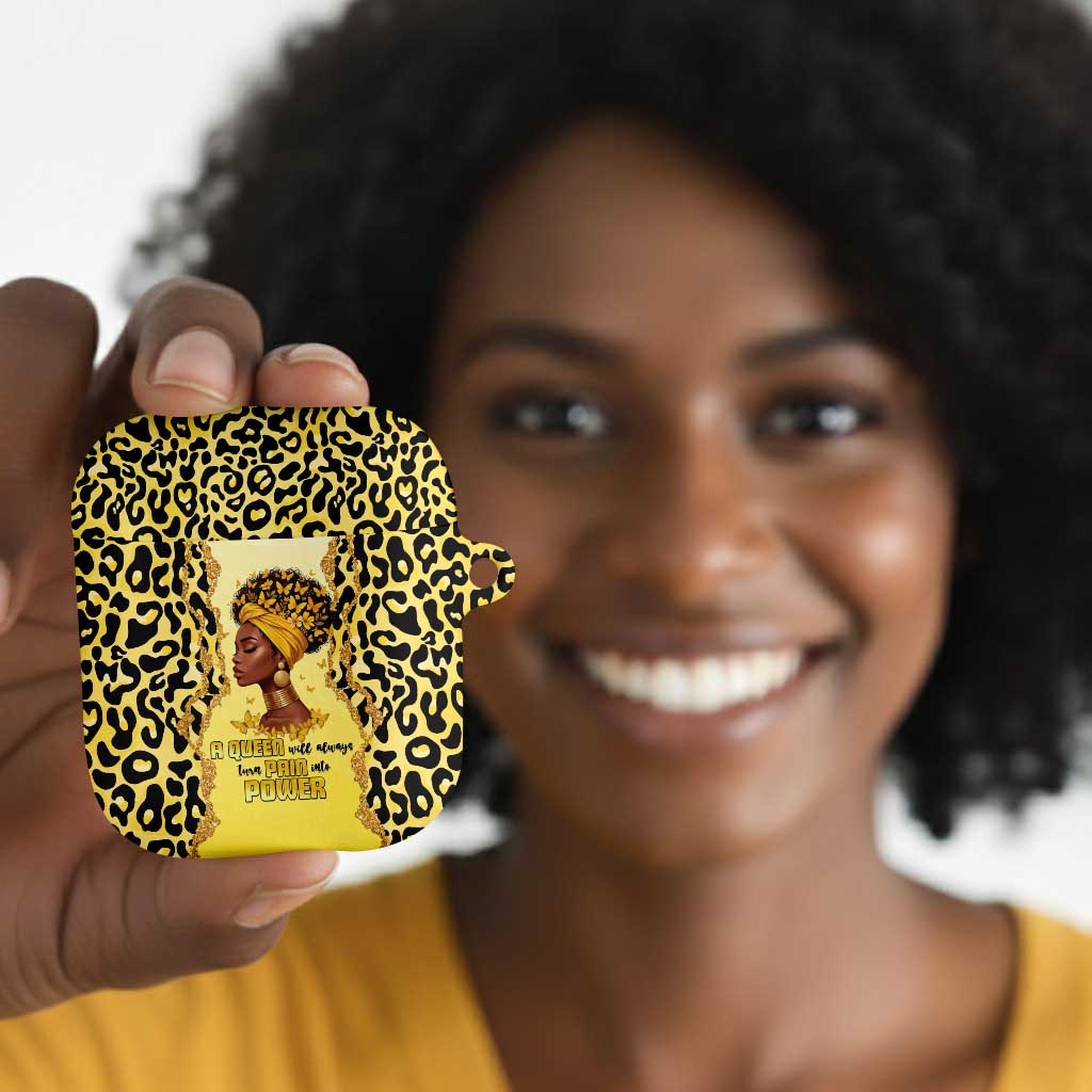 Black Her Story AirPods Case A Queen Turns Pain Into Power - African Pride