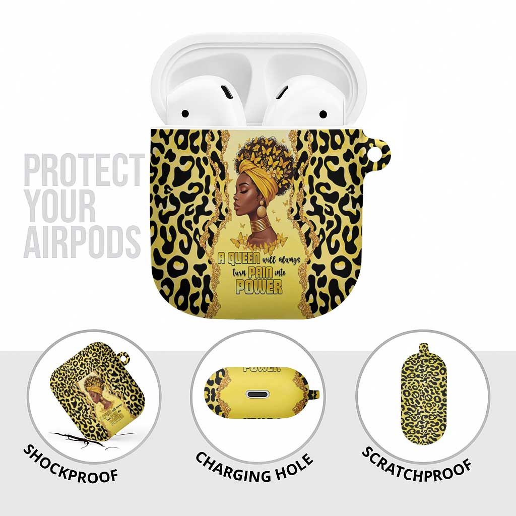 Black Her Story AirPods Case A Queen Turns Pain Into Power - African Pride