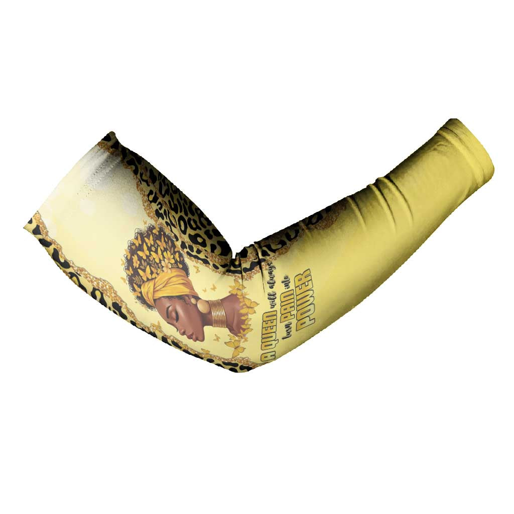 Black Her Story Arm Sleeves A Queen Turns Pain Into Power - African Pride