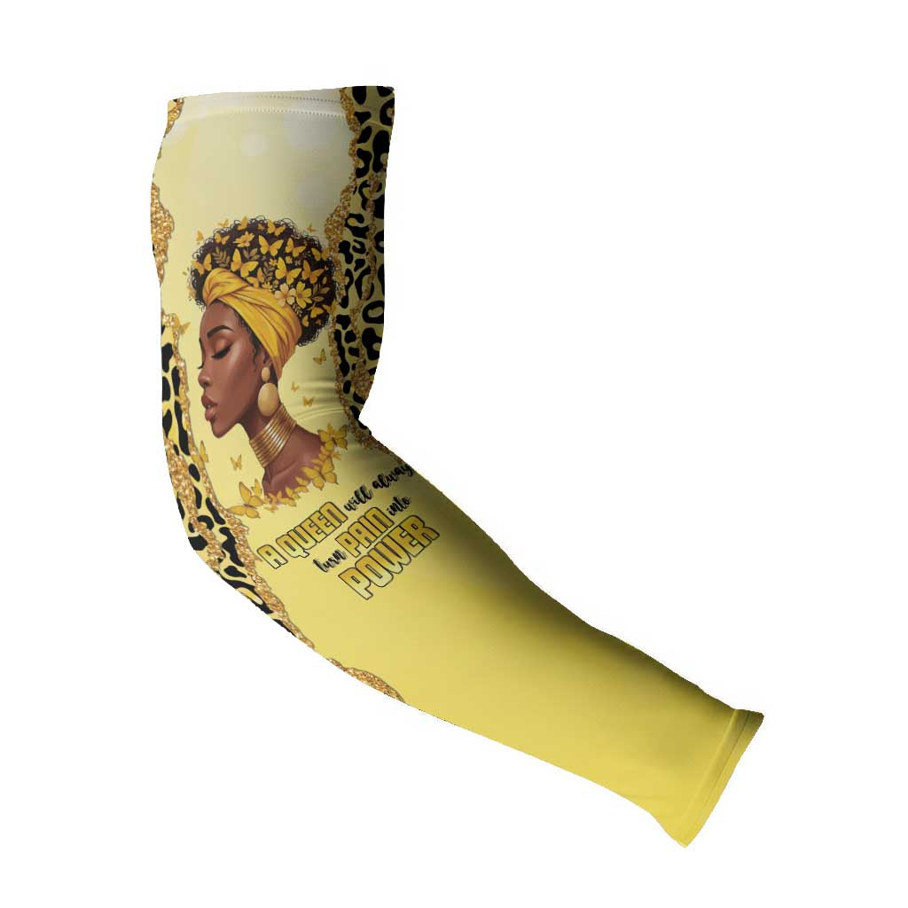 Black Her Story Arm Sleeves A Queen Turns Pain Into Power - African Pride