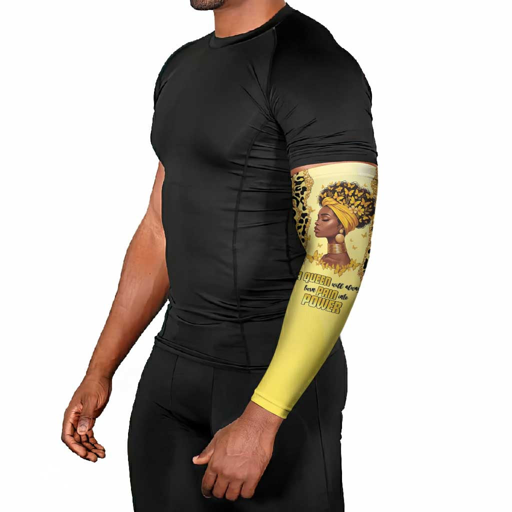 Black Her Story Arm Sleeves A Queen Turns Pain Into Power - African Pride