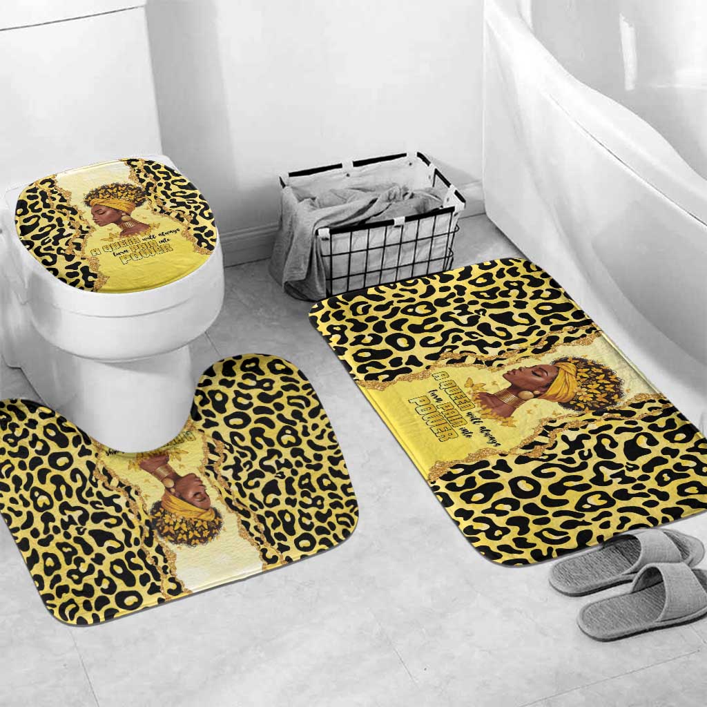 Black Her Story Bathroom Set A Queen Turns Pain Into Power - African Pride