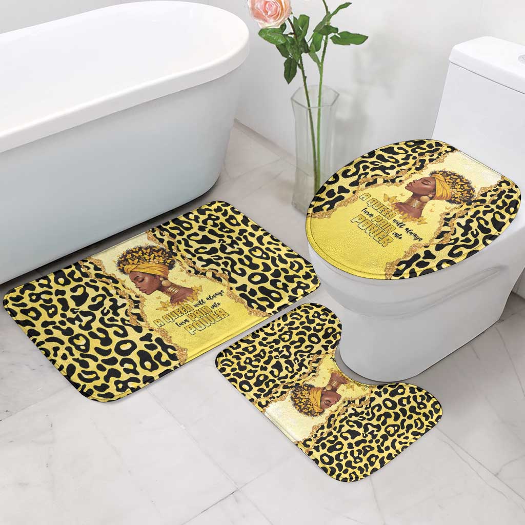Black Her Story Bathroom Set A Queen Turns Pain Into Power - African Pride