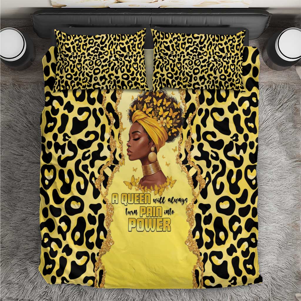Black Her Story Bedding Set A Queen Turns Pain Into Power - African Pride