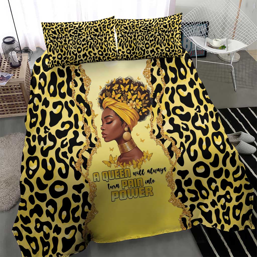 Black Her Story Bedding Set A Queen Turns Pain Into Power - African Pride
