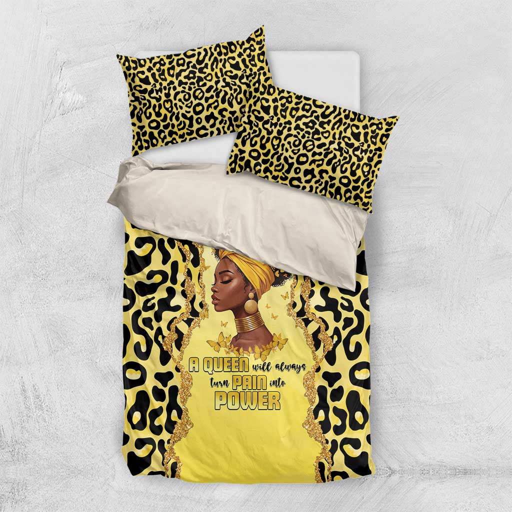 Black Her Story Bedding Set A Queen Turns Pain Into Power - African Pride