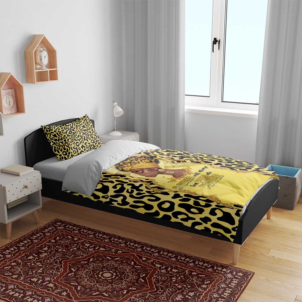 Black Her Story Bedding Set A Queen Turns Pain Into Power - African Pride