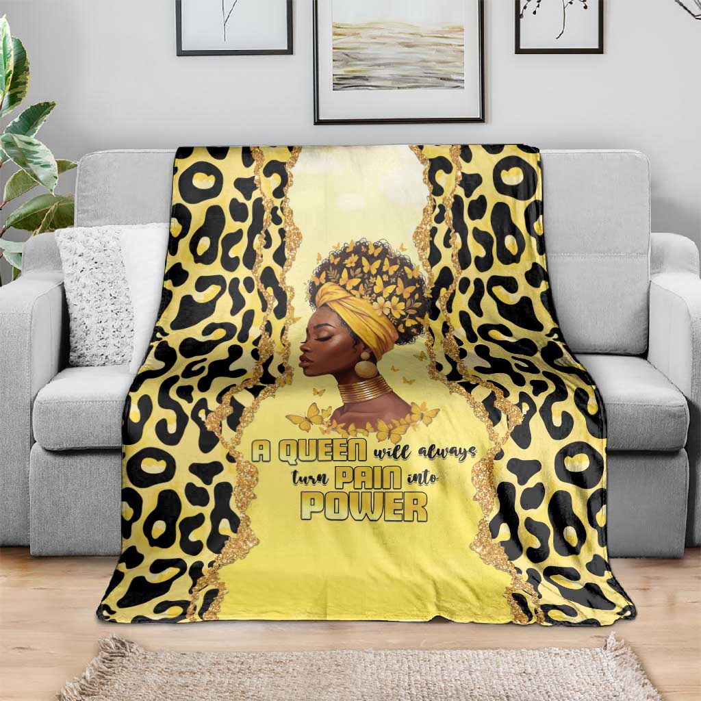 Black Her Story Blanket A Queen Turns Pain Into Power - African Pride