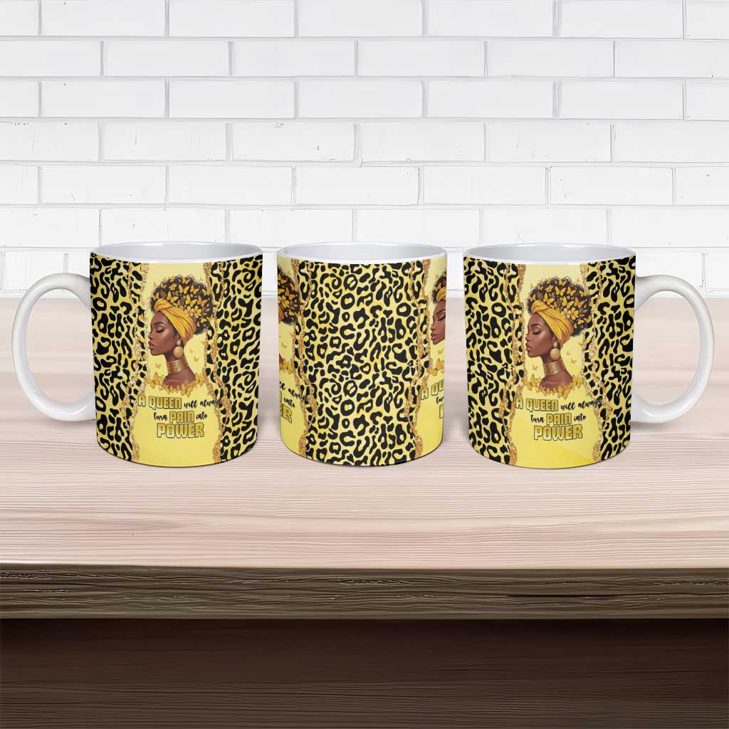 Black Her Story Ceramic Mug A Queen Turns Pain Into Power - African Pride