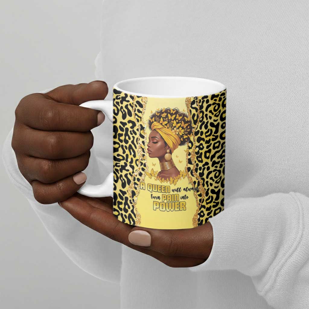 Black Her Story Ceramic Mug A Queen Turns Pain Into Power - African Pride